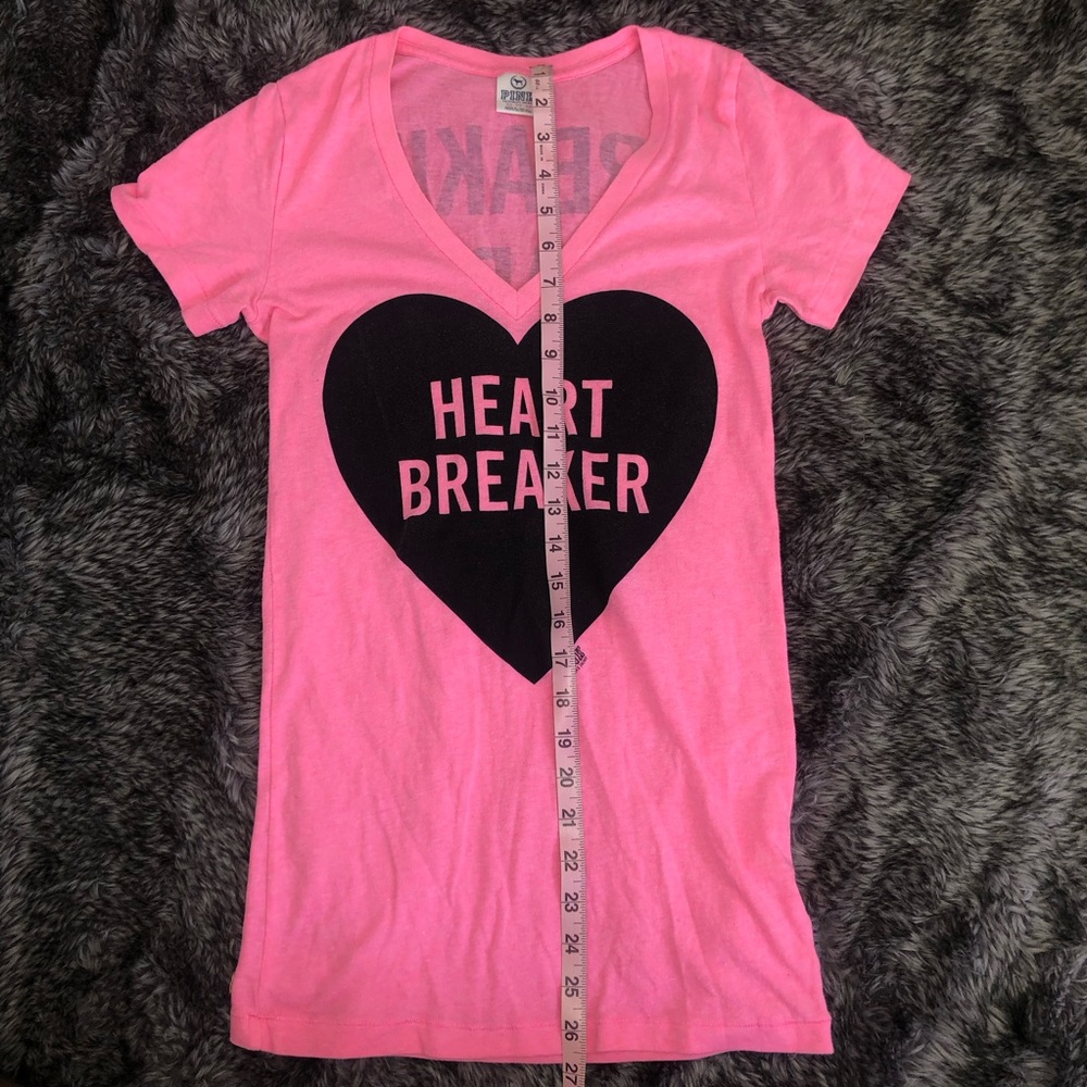 Pink Heartbreaker Graphic Tee View 5